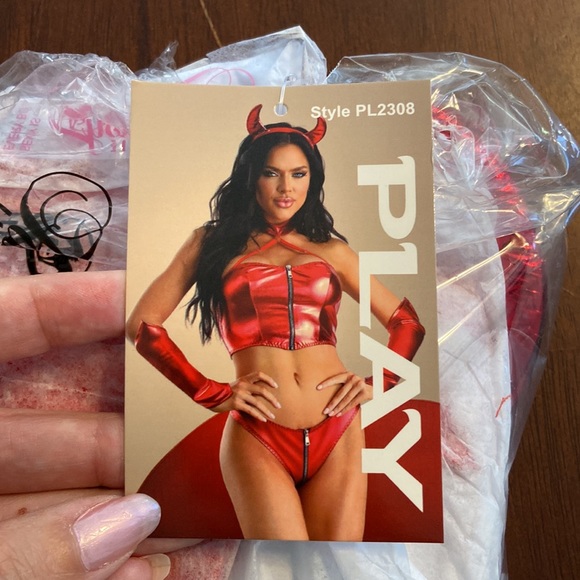 NWT Play fantasy lingerie sexy devil costume set - Picture 6 of 6